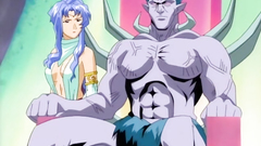 Evil creatures and sweet human chicks in the same cartoon