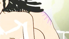 Drawn cuties with big natural tits getting nailed hard