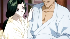 Horny samurai and seductive busty hentai girls