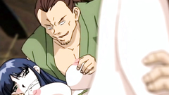Horny samurai and seductive busty hentai girls