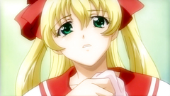 Big breasted blonde slut in BDSM hentai toon