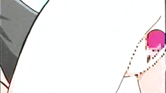 Big breasted anime babes and young boy in old school toon