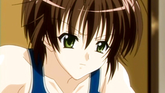 Sweet anime cutie gets covered with a fresh cum