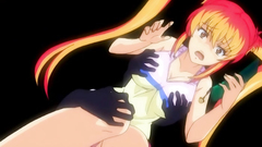 Adorable blonde teen in sexy school outfit