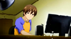 Adorable blonde teen in sexy school outfit