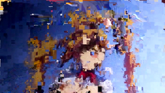 Adorable blonde teen in sexy school outfit