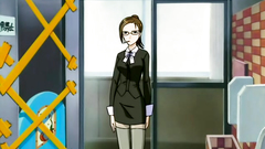 Young babe with short hair and nice tits in hentai toon