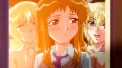 Handsome and barely legal schoolgirls in hentai video