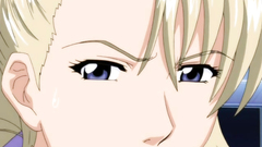 Adorable blonde girl squeezes her beautiful tits