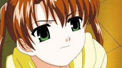 Adorable blonde girl squeezes her beautiful tits