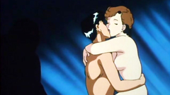 This is old school anime cartoon with handsome babes