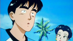 This is old school anime cartoon with handsome babes