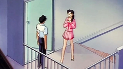 Short skirts and long legs of sexy anime schoolgirls