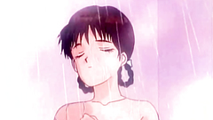 Handsome anime brunette babe in old school hentai cartoon