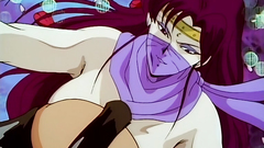 Ninjas and sexy babe in animated hentai toon