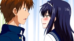 Sexy brunette schoolgirl seduced for fuck