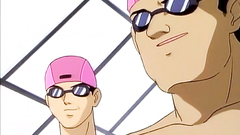 Sweet redhead and brunette babes in hentai cartoon