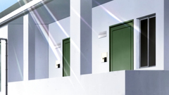 She strokes hard cock with her monster tits