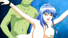 Captive hentai bigboobs hard fucked green monster