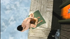 Cute 3D anime poked from behind in the beach