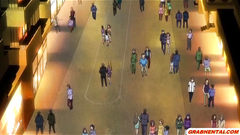 Bigboobs hentai caught and hardfucked by monster