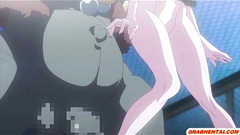 Bigboobs hentai caught and hardfucked by monster