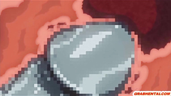 Bigboobs hentai caught and hardfucked by monster