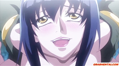 Bigboobs hentai caught and hardfucked by monster