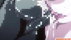 Bigboobs hentai caught and hardfucked by monster