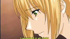 Sexy anime self masturbating and shoving vibrator