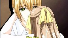 Sexy anime self masturbating and shoving vibrator