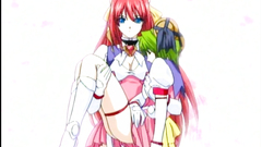 Bondage hentai gets hand shoved ass and pussy