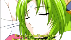 Bondage hentai gets hand shoved ass and pussy