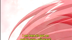 Bondage hentai gets hand shoved ass and pussy