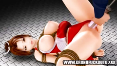 3D Anime Chick Gets Double