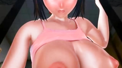 Anime Babe Riding Dildo