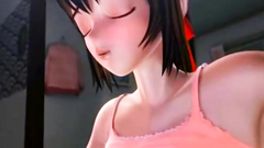 Anime Babe Riding Dildo