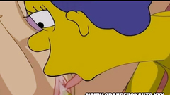 Marge Simpson And Lois Griffin Sstrapon Fuck