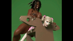 Busty futanari 3d interracial bondage