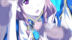 Coed hentai cutie gangbanged and full cummmed allbody