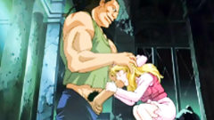 Cute hentai sucking monster cock and tittyfucking