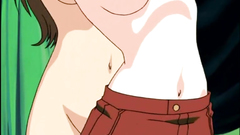 Cute hentai sucking monster cock and tittyfucking