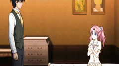 Busty hentai maid hard poked by her master