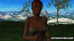 Nice outdoor sex with kinky 3d babes for free