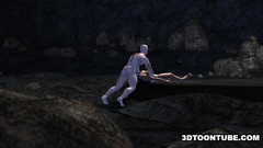 She likes to feel that 3d cock deep in her throat and pussy