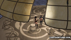 Naked 3d lesbian are having fun together