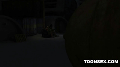 Horny 3d monsters have fun in hardcore cartoon