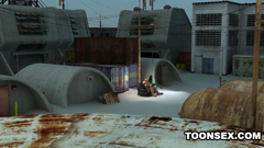 Horny 3d monsters have fun in hardcore cartoon