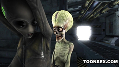 Creepy monsters fuck each others in crazy 3d toon