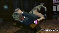 Flexible slut with long legs gets pussy drilled